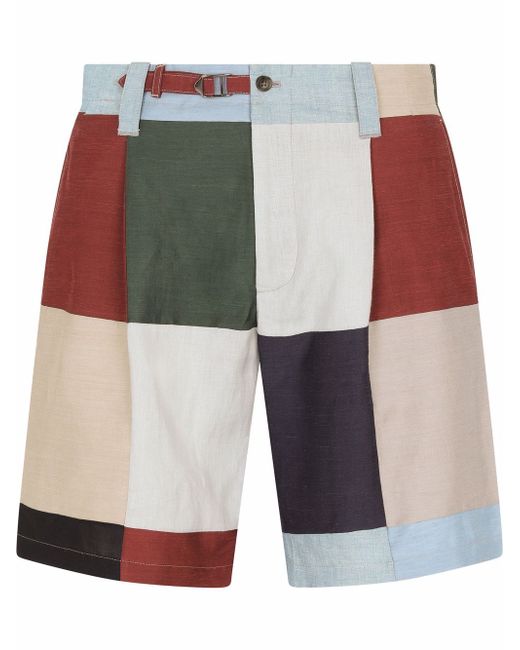 Dolce & Gabbana colour-block tailored shorts