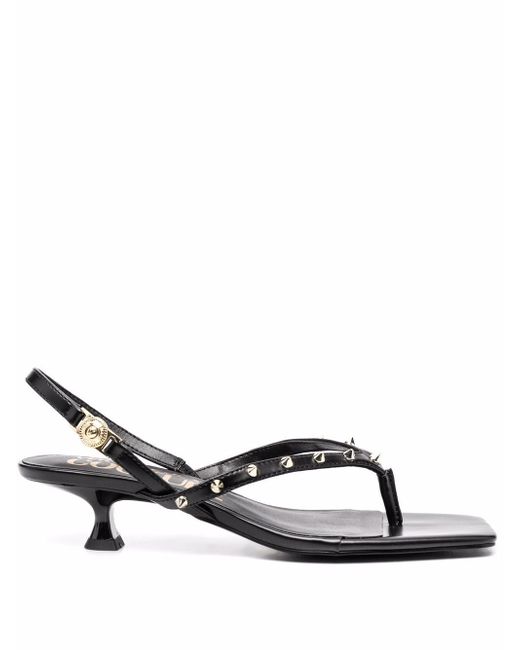 Versace Jeans Couture spike-studded low-heel sandals