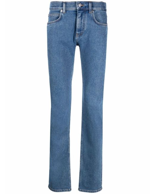 Versace straight-leg greca-print jeans