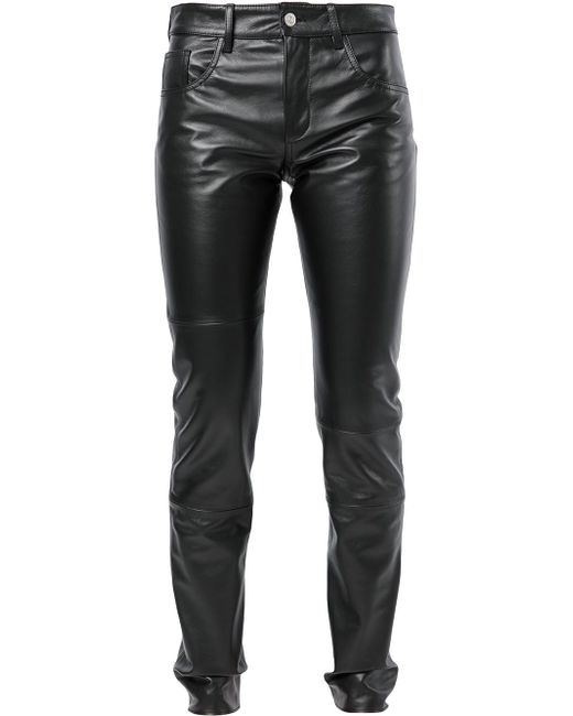 Mm6 Maison Margiela straight-leg leather trousers