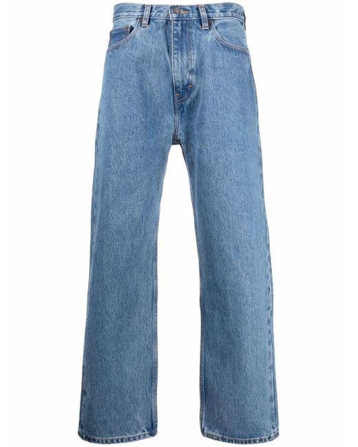 Levi's mid-rise straight-leg jeans
