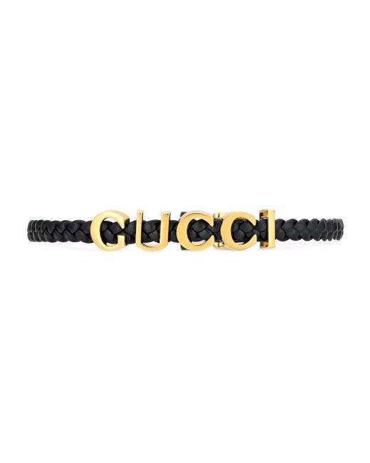 Gucci logo lettering choker