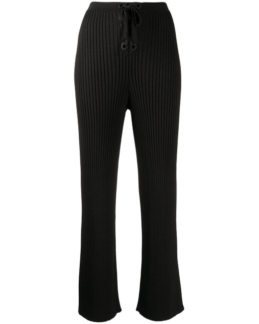 Dion Lee ribbed lace-up trousers