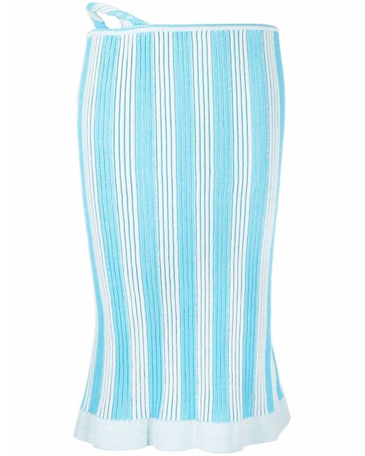 Jacquemus vertical-stripe patter knitted skirt