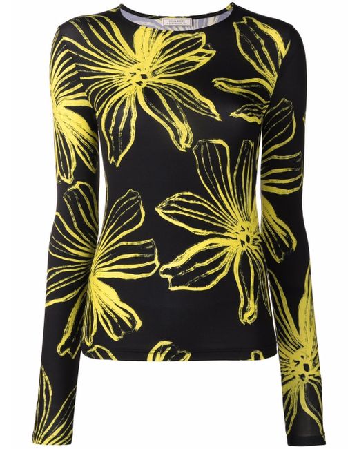 Nina Ricci floral-print long-sleeve top