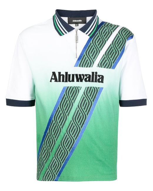 Ahluwalia Football organic-cotton polo shirt