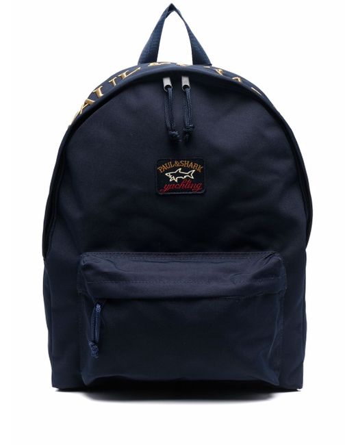 Paul & Shark Yachting logo-patch backpack