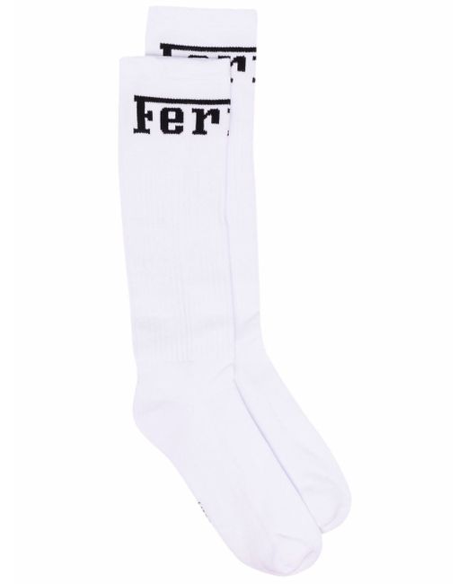 Ferrari logo-knit socks