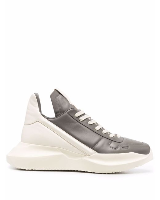 Rick Owens two-tone low-top sneakers