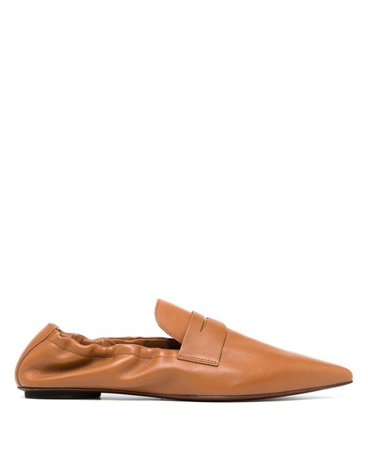 Tod's tapered toe loafers