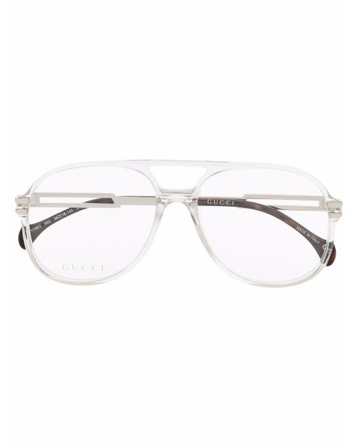 Gucci aviator-frame glasses