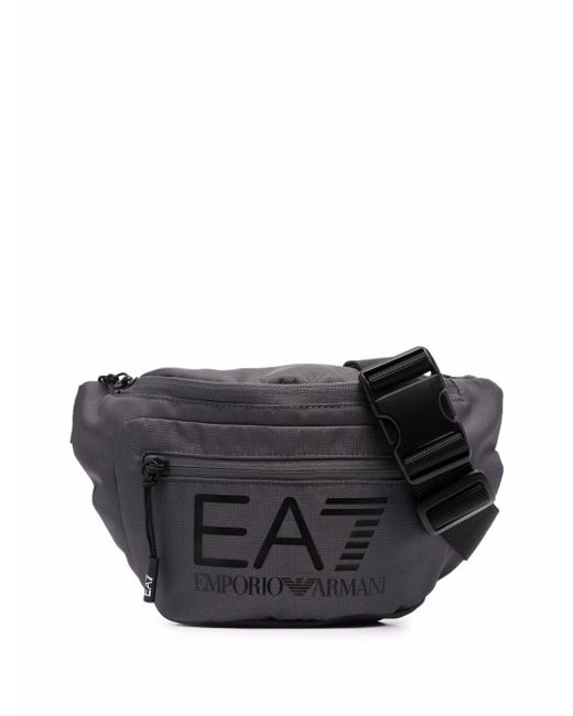 Ea7 logo-print crossbody bag