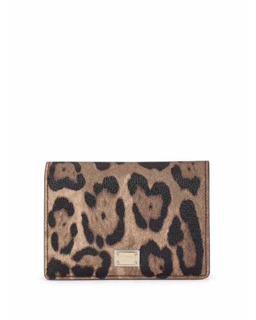 Dolce & Gabbana leopard-print bi-fold wallet