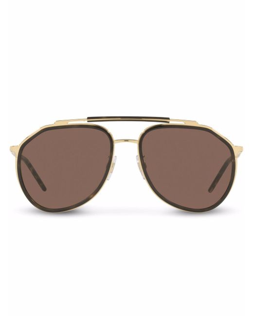 Dolce & Gabbana Madison aviator frame sunglasses