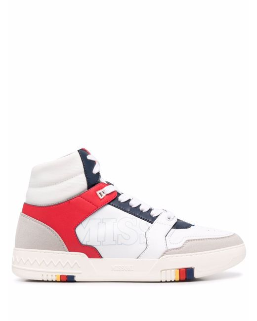 Missoni high-top panelled sneakers