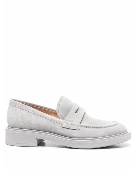 Gianvito Rossi slip-on suede loafers