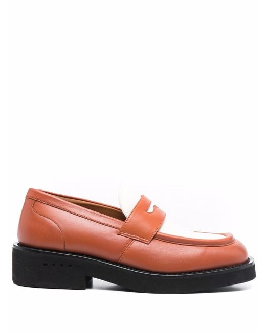 Marni two-tone penny loafers