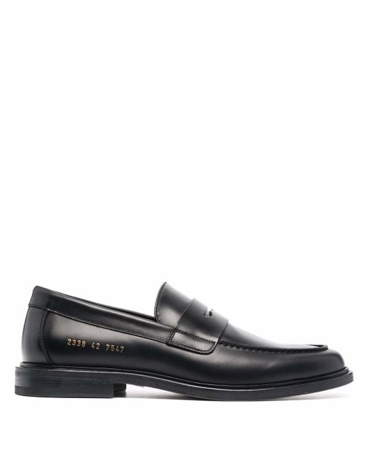 Common Projects logo-print loafers