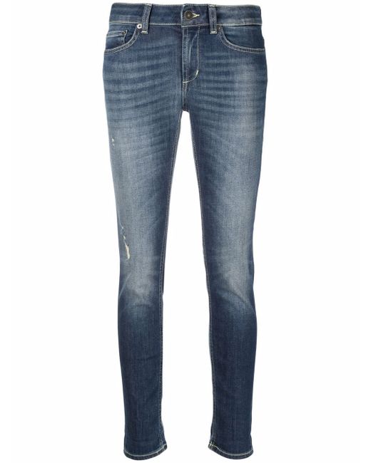 Dondup faded-finish cropped jeans
