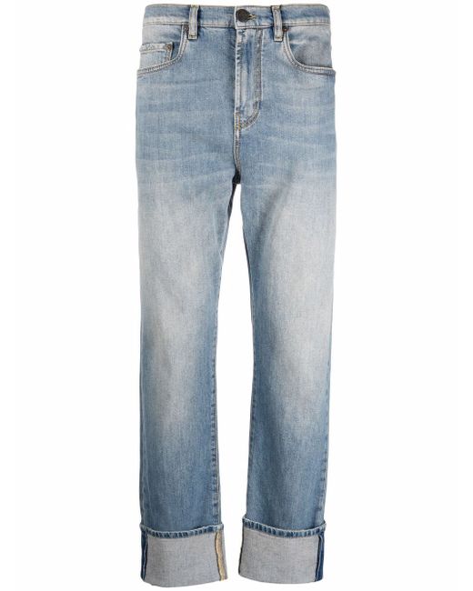 Etro bandana-print straight-leg jeans