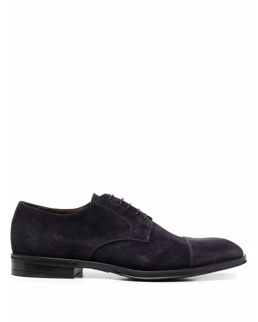 Canali lace-up suede derby shoes