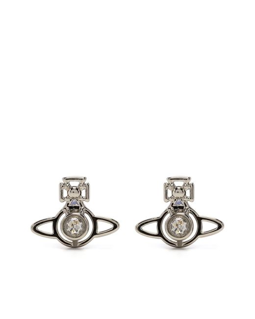 Vivienne Westwood crystal-embellished Orb stud earrings