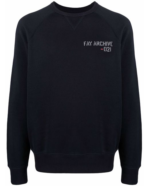 Fay logo-print sweatshirt