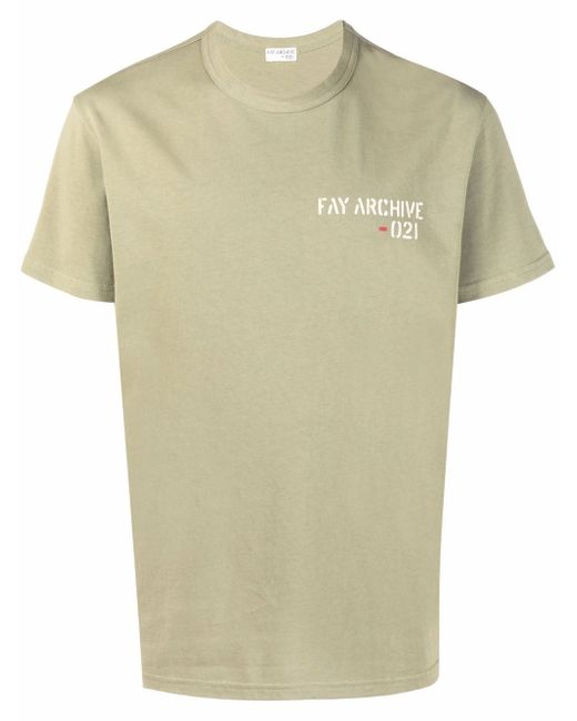 Fay logo-print T-shirt