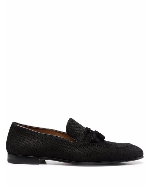 Doucal's woven-leather tassled loafers