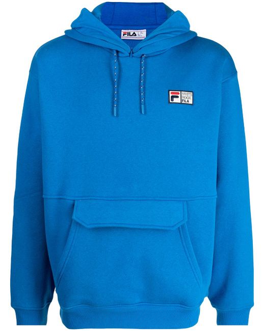 Fila logo-print long-sleeved hoodie