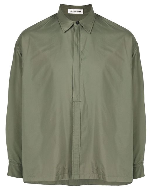 Rito Structure front placket shirt
