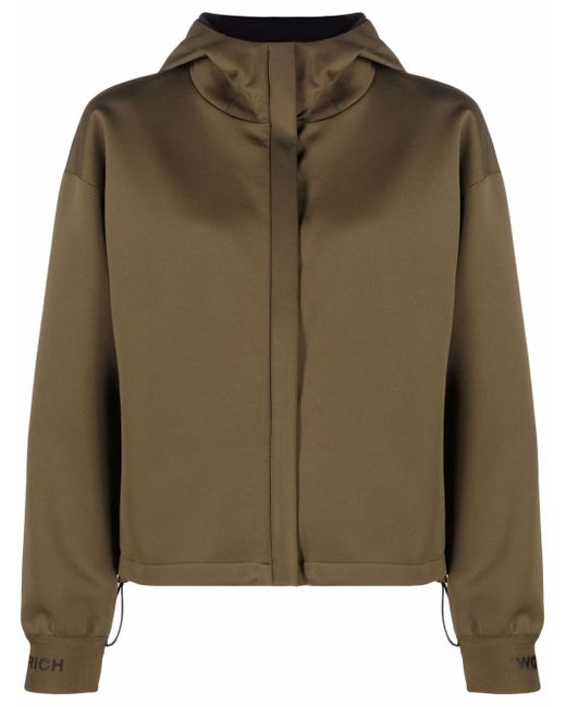 Woolrich zip-front hooded bomber jacket