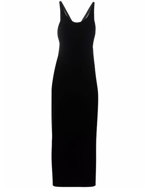 Saint Laurent cut-out silk dress