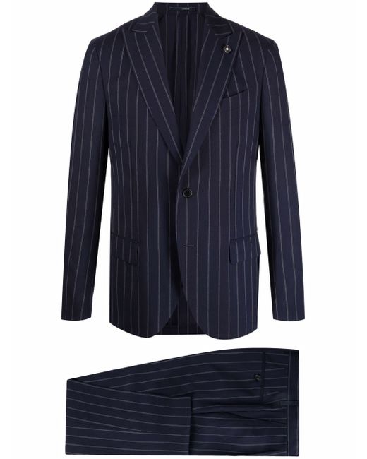 Lardini two-piece pinstripe tailored suit
