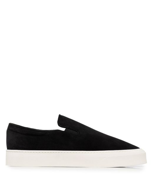 The Row Dean suede slip-on sneakers