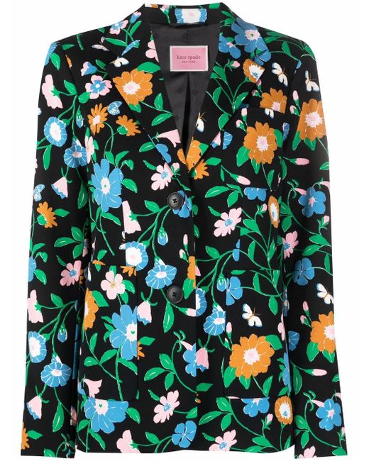 Kate Spade New York floral-print tailored blazer