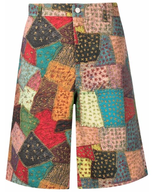 Andersson Bell patchwork Bermuda shorts