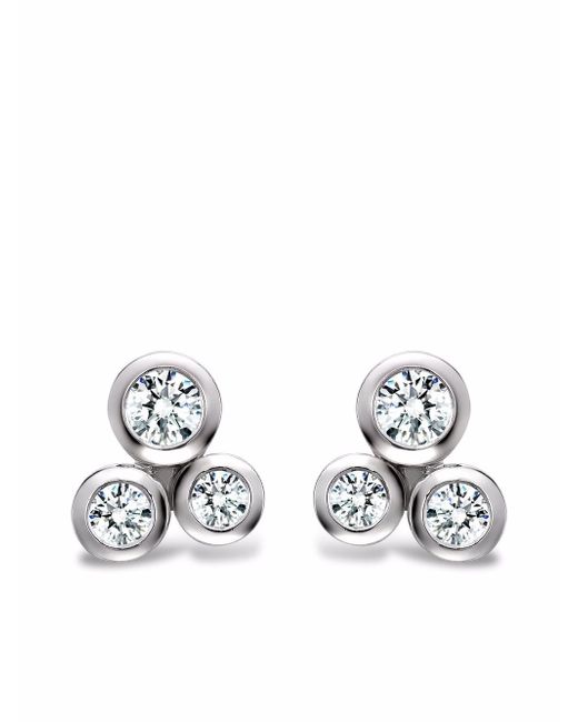 Pragnell 18kt white gold Bubbles diamond stud earrings