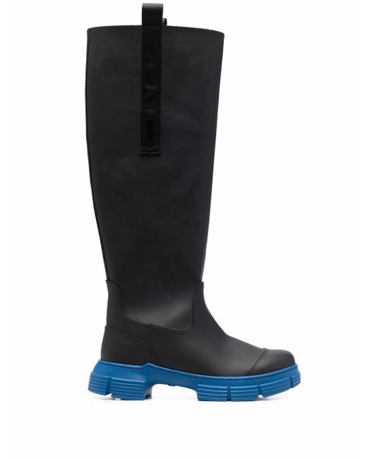 Ganni Country recycled-rubber boots
