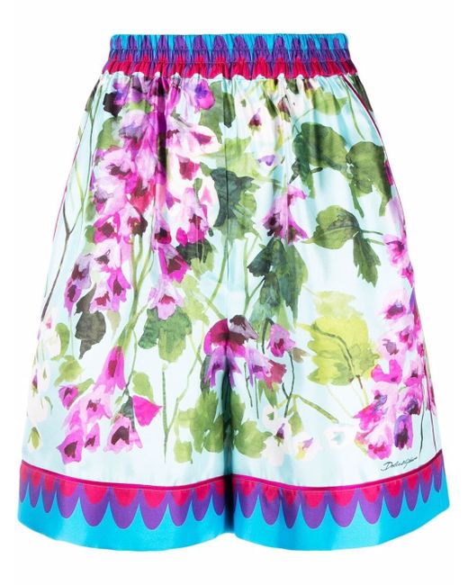 Dolce & Gabbana floral print high-waisted shorts