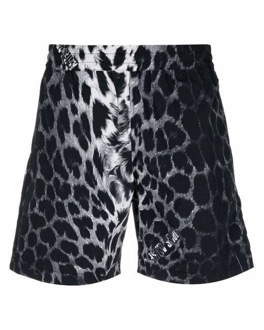Aries animal print Leopard Shorts