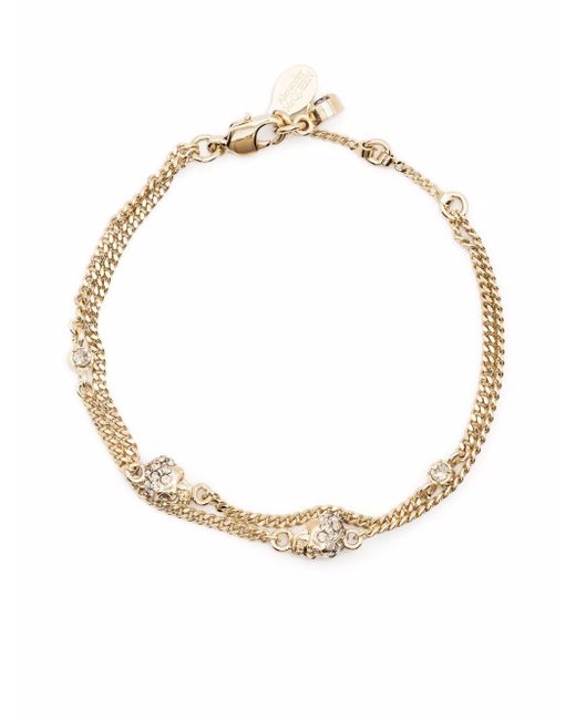 Alexander McQueen skull charm chain bracelet
