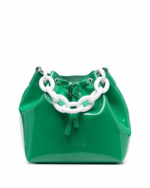 Msgm chain-link bucket bag