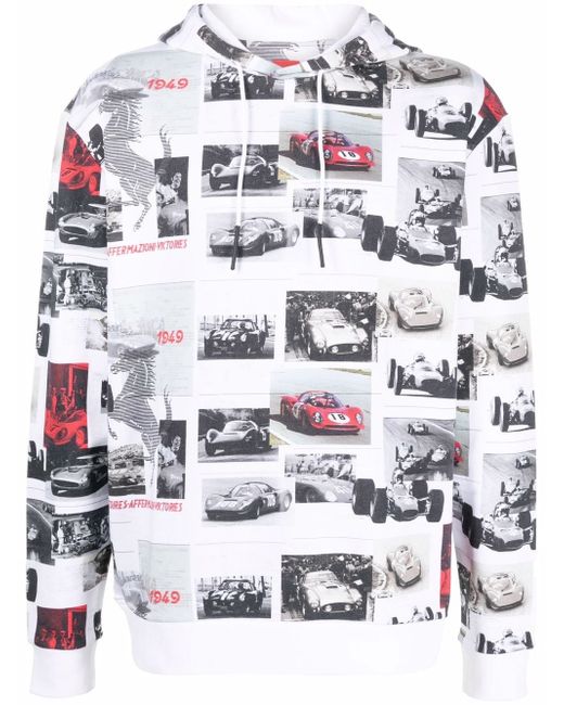 Ferrari patchwork drawstring hoodie
