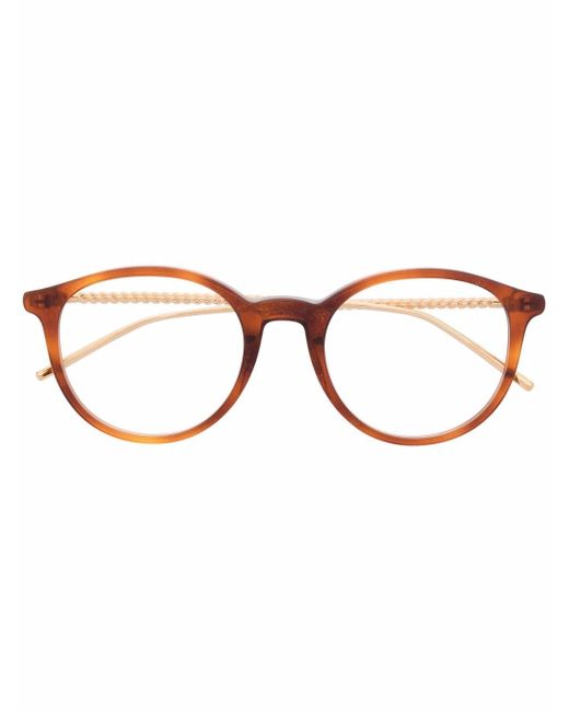 Boucheron round-frame tortoiseshell glasses