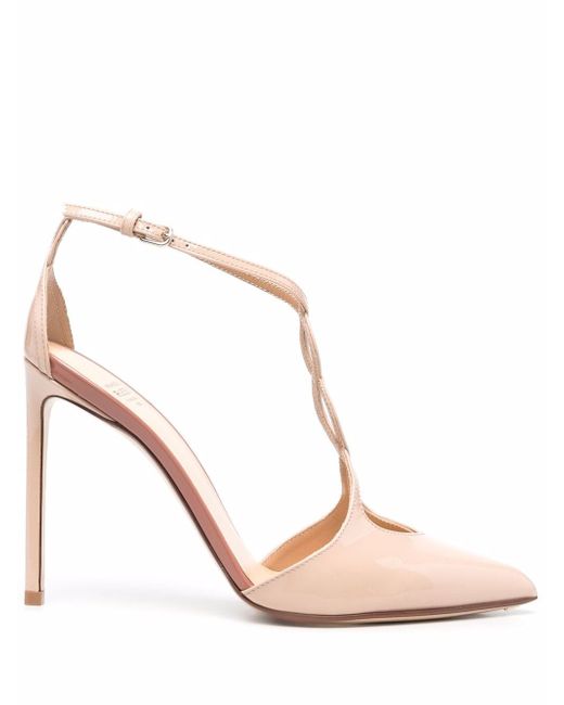 Francesco Russo pointed patent leather pumps