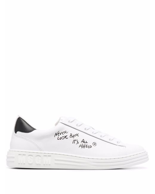 Msgm Never Look Back lace-up sneakers
