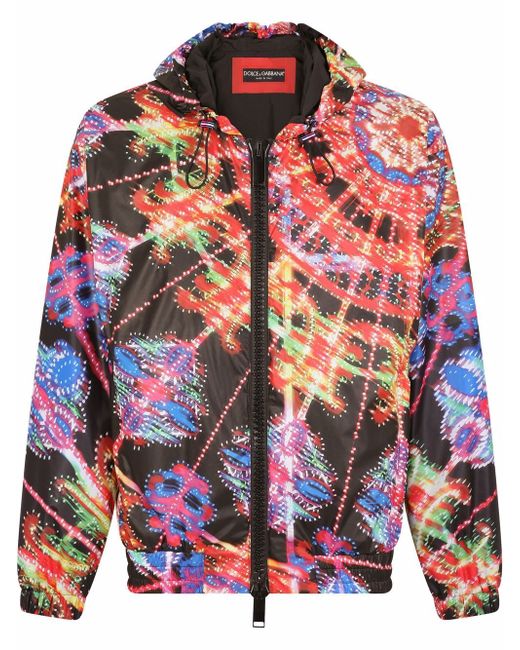 Dolce & Gabbana luminaire-print lightweight jacket