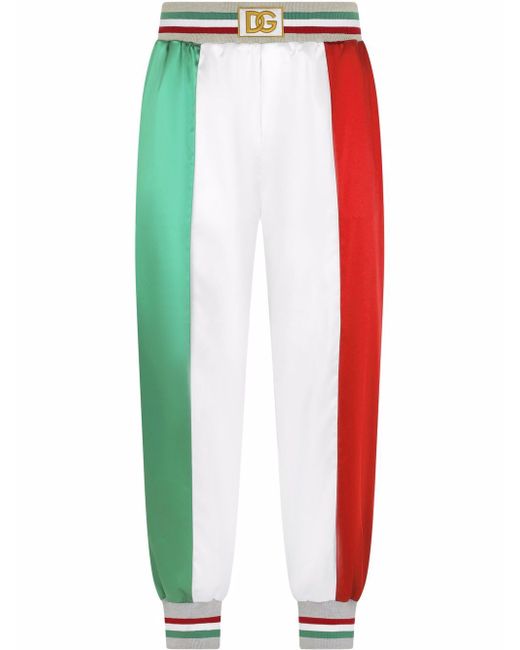 Dolce & Gabbana Italia colour-block track trousers