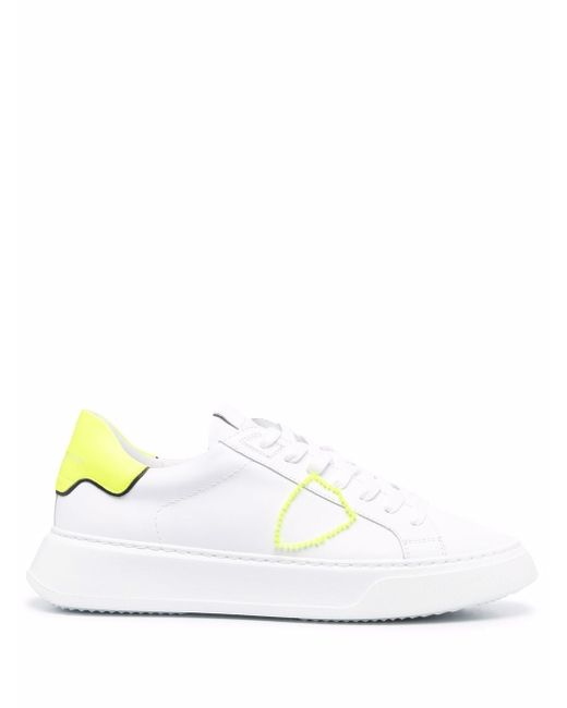 Philippe Model Temple Broderie low-top leather sneakers